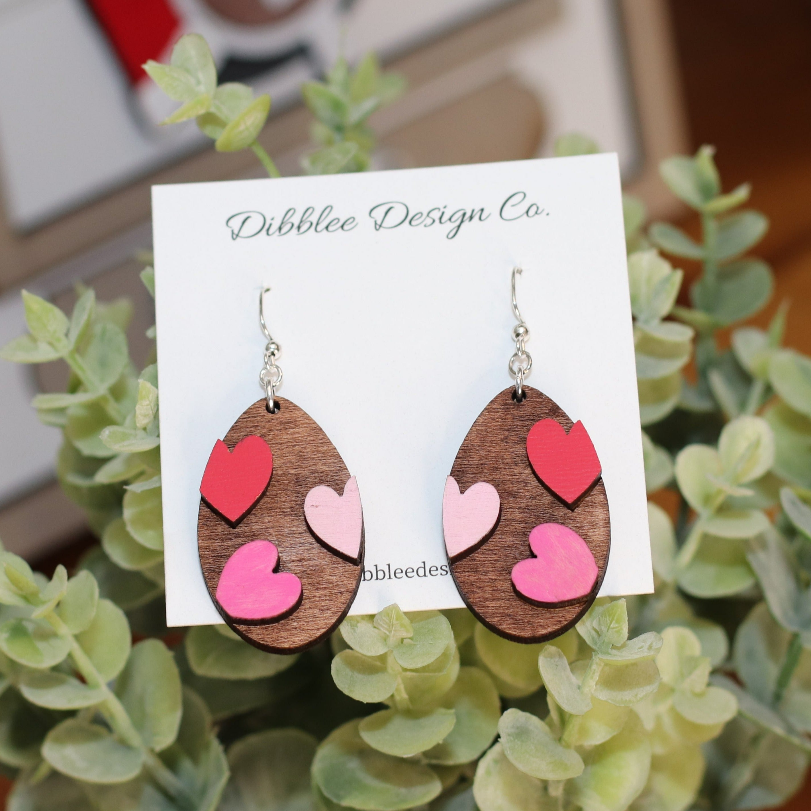 Heart Charm Earrings, Valentines day earrings, heart jewelry, Valentin –  jillmakes